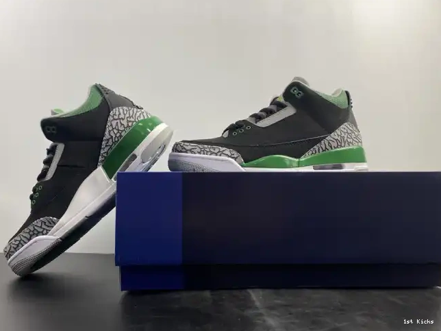 1st Kicks Shoes Jordan 3 Pine Air CT8532-030 Green 0617